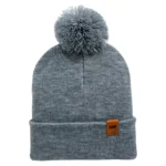 HAAKWEAR Pom Pom Beanie - Koala Gray | Stylish & Cozy Winter Hat Made in USA