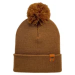 HAAKWEAR Pom Pom Beanie | Camel Brown, Cozy & Stylish Winter Hat | Made in USA