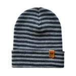 HAAKWEAR Traditional RORO Cuffed Beanie - Gray/Blue, Made in USA | Unisex, Stylish & Warm