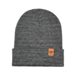 HAAKWEAR Traditional Fusion Cuffed Beanie - Gray/Black, Made in USA | Unisex Warmth & Style