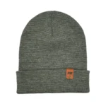 HAAKWEAR Traditional Fusion Cuffed Beanie - Gray/Green | Made in USA, Unisex & Stylish