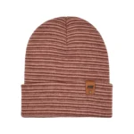 HAAKWEAR Stylish Pink/Burgundy Contrast Cuffed Beanie - Warm Unisex Hat, Made in USA