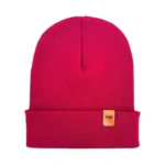 CTD112 HAAKWEAR Knit Cuffed Beanie - Burnt Maroon | Made in USA | Stylish & Warm Unisex Hat