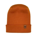 CTH109 HAAKWEAR Theta-Stitch Cuffed Beanie - Patent Pending Design - Made in USA - Tiger Orange