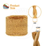 5m Army Green 2 Core Twisted Electric Fabric Cable | 0.75mm Vintage Style Electrical Wire - Image 3