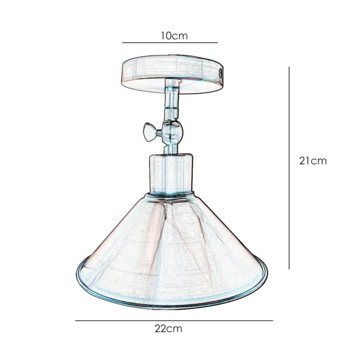Adjustable Cone Lampshade Ceiling Light - Warm and Attractive Atmosphere - Copper & Green Brass - Image 3