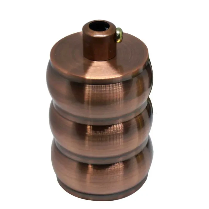 Copper Vintage Industrial Lamp Holder - Antique Retro Edison E27 Fitting - Image 1