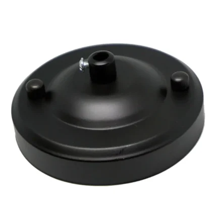 Elegant Black Ceiling Rose Hook Plate Light Fitting - Add Style & Detail to Your Ceiling