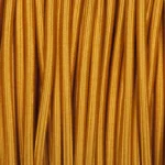 Vintage 3-Core Round Braided Fabric Gold Lighting Cable - Perfect for Antique Lamps & Modern Interiors