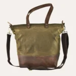 Boyfriend Tote Canvas - Stylish & Functional Leather and Canvas Tote Bag