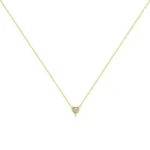 10K Yellow Gold Plated .925 Sterling Silver Diamond Pendant Necklace, 18" - Multiple Shapes Available - Image 9