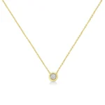 10K Yellow Gold Plated .925 Sterling Silver Diamond Pendant Necklace, 18" - Multiple Shapes Available - Image 10