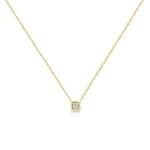 10K Yellow Gold Plated .925 Sterling Silver Diamond Pendant Necklace, 18" - Multiple Shapes Available - Image 11