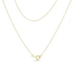10K Yellow Gold Plated .925 Sterling Silver Diamond Pendant Necklace, 18" - Multiple Shapes Available - Image 18