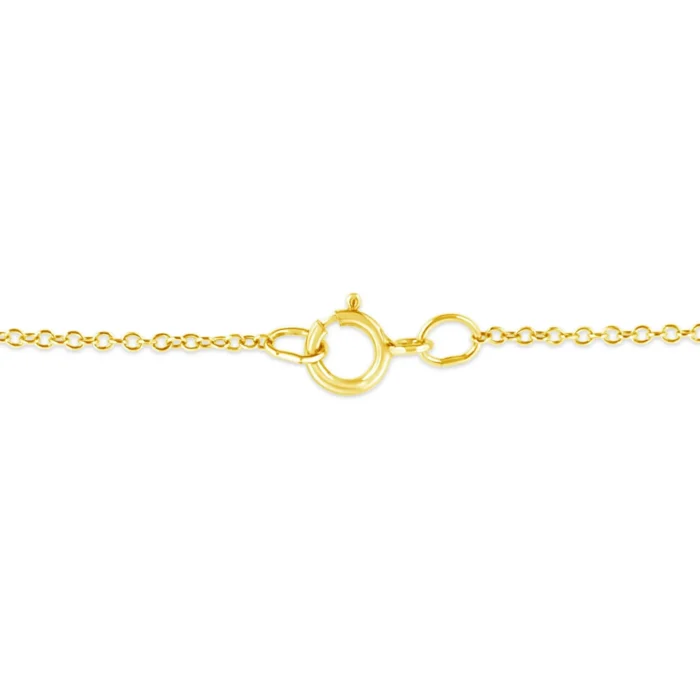 10K Yellow Gold Plated .925 Sterling Silver Diamond Pendant Necklace, 18" - Multiple Shapes Available - Image 19