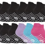 12 Pairs Kids Ankle Non Slip Cotton Socks - Comfortable, Breathable & Perfect for Active Kids