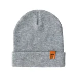 HAAKWEAR Knit Cuffed Beanie - Koala Gray, Unisex, Made in USA - Warm & Stylish Winter Hat