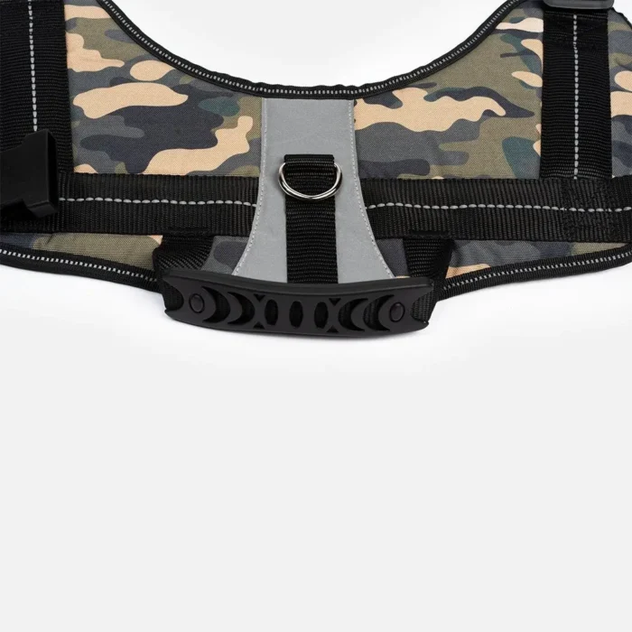 Heavy Duty Camo Green Dog Harness - Durable, Adjustable & Comfortable - Image 4