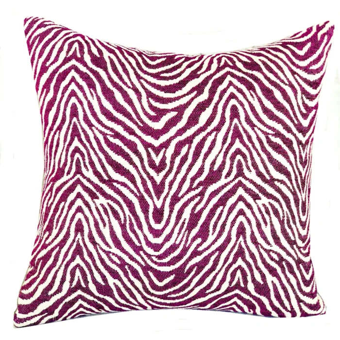 Oasis Waves Purple and Beige Luxury Throw Pillow - Perfect Blend of Style and Comfort - Image 1