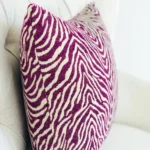 Oasis Waves Purple and Beige Luxury Throw Pillow - Perfect Blend of Style and Comfort - Image 3