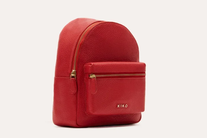 Itty-Bitty Pebble Leather Backpack - Compact, Stylish, Adjustable Straps, Internal Zipper Pocket - Image 1