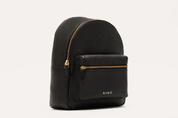 Itty-Bitty Pebble Leather Backpack - Compact, Stylish, Adjustable Straps, Internal Zipper Pocket - Image 3
