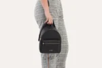 Itty-Bitty Pebble Leather Backpack - Compact, Stylish, Adjustable Straps, Internal Zipper Pocket - Image 7