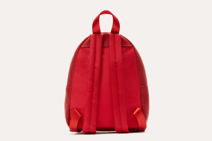 Itty-Bitty Pebble Leather Backpack - Compact, Stylish, Adjustable Straps, Internal Zipper Pocket - Image 14