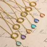 Lucky Luminous Crystal Lariat Necklace - 18K Gold-Plated, Adjustable Length, Elegant Jewelry, Gift Box Included - Image 8