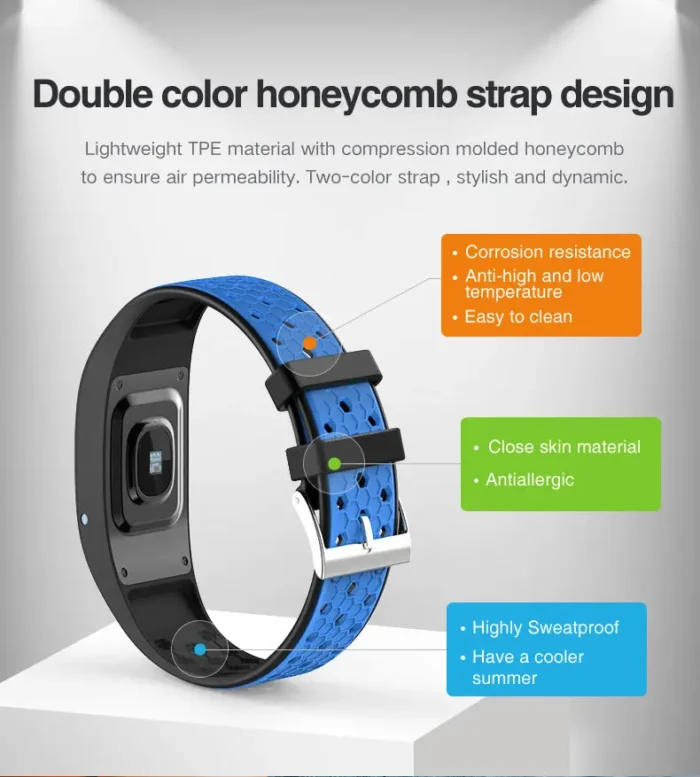 Smart Fit Sporty Fitness Tracker & Waterproof Swimmers Watch - Multi-Sport Activity Tracker w/ Heart Rate, Blood Pressure, Sleep Monitoring, & More - Image 11