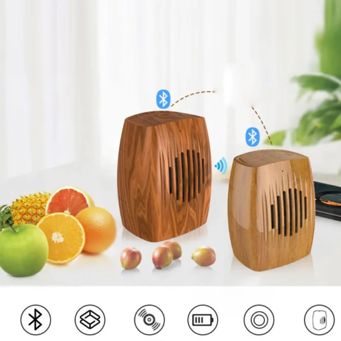 Wood Look Retro Bluetooth Speaker - Classic Addition for Home and Office - Image 10