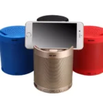 Portable Bluetooth Speaker with Phone Stand - Hands-Free Viewing & High-Quality Sound