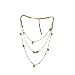 Infinite Trust Lariat Style Necklace 18kt Gold Plated with Infinity Symbol, Golden Disks & Turquoise Beads