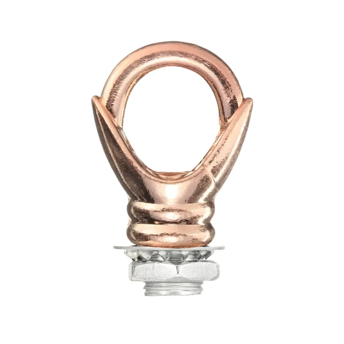 Black Hook Ring Vintage Iron Ceiling Hook for Pendants, Fixtures & Chandelier Hanging Light Holder - Image 3
