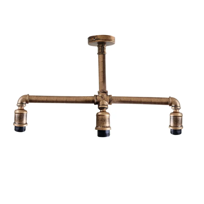 Vintage Pipe Hanging Light Fixture Industrial Pendant Lamp for Home & Workspace - Image 1