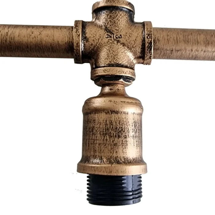 Vintage Pipe Hanging Light Fixture Industrial Pendant Lamp for Home & Workspace - Image 4