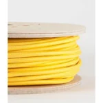 3 Core Round Vintage Braided Fabric Yellow Cable Flex - High Quality 0.75mm Lighting Wire for Antique Lamps & Chandeliers