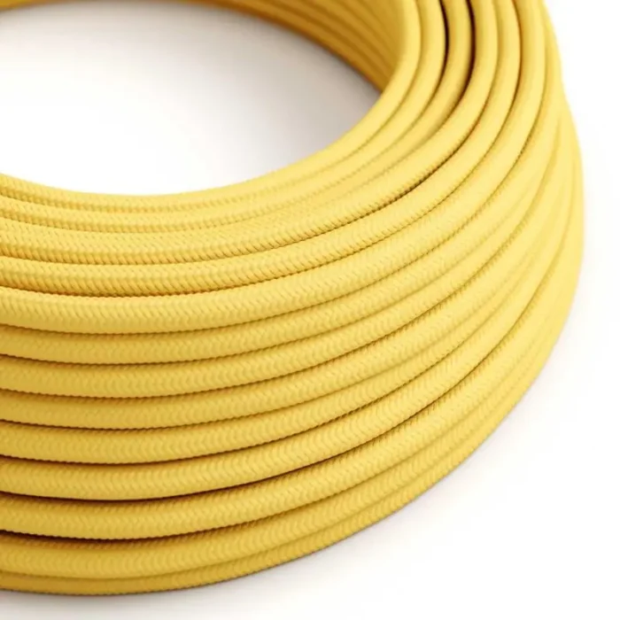 3 Core Round Vintage Braided Fabric Yellow Cable Flex - High Quality 0.75mm Lighting Wire for Antique Lamps & Chandeliers - Image 8