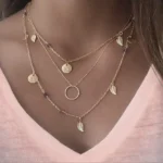 Live Laugh Love Layered Necklace - 36" Versatile Three-Layer Design with Charms & Beads - Perfect Gift, Elegant Pouch