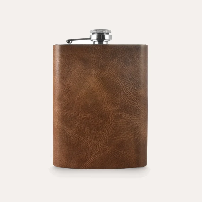 Luxurious Leather Flask - 8 oz Stylish and Durable | Perfect Gift for Any Occasion - Image 5