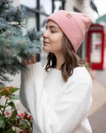 HAAKWEAR Theta-Stitch Cuffed Beanie - Made in USA (Patent Pending) - Pearl Pink | Warm & Stylish Unisex Beanie