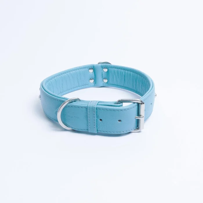 Athens Blingy Dog Collar - Luxurious Genuine Soft Cowhide with Dazzling Replica Diamonds - Image 9