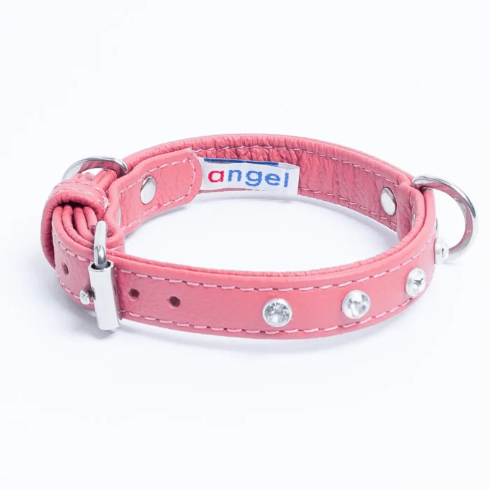Athens Blingy Dog Collar - Luxurious Genuine Soft Cowhide with Dazzling Replica Diamonds - Image 39