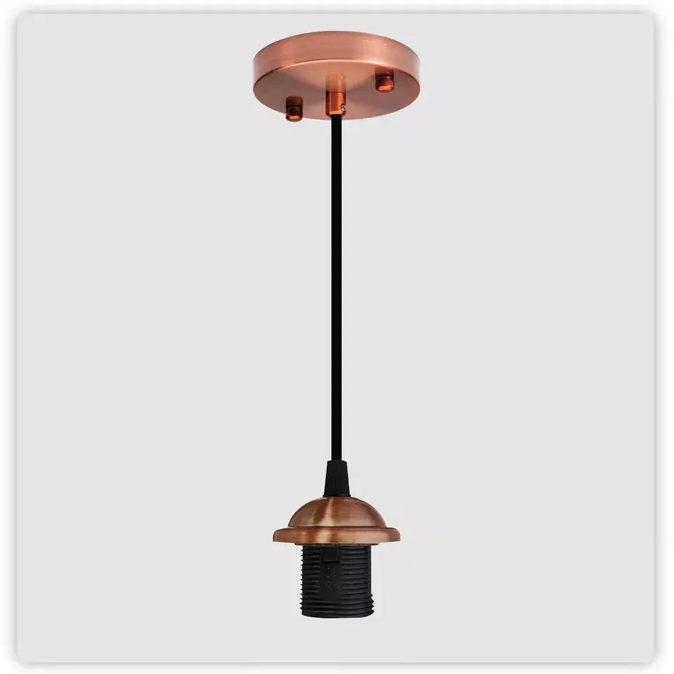 83014744_large.webp Elegant Copper E27 PVC Ceiling Rose Pendant Light - Warm & Romantic Ambiance - Image 1