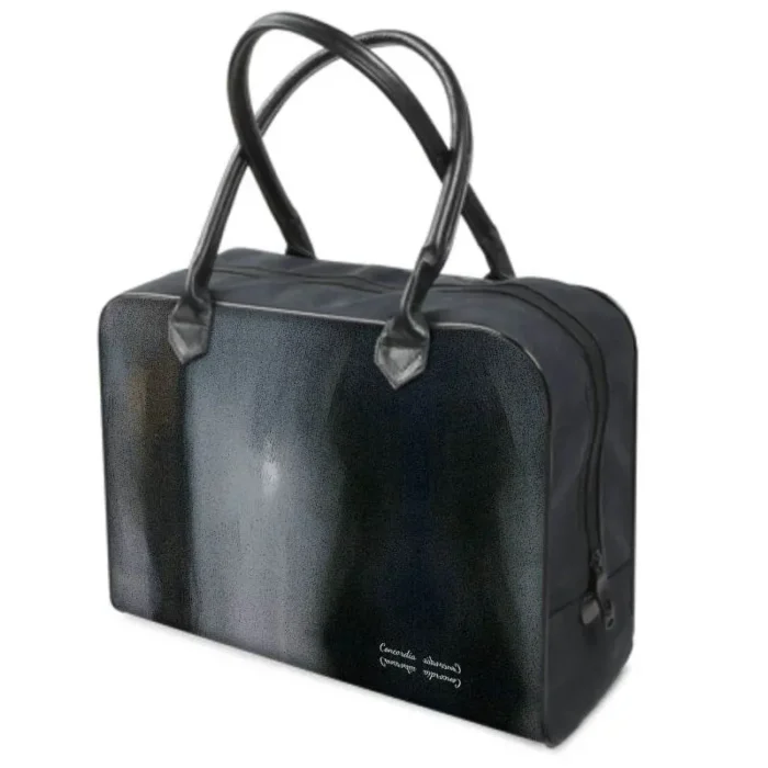 Luxury Designer Holdalls with Twin Zips and Rolled Leather Handles - Handcrafted Travel Bags - Image 1