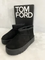 Aztec Detail Low Ankle Platform Kids Slipper Boots - Cozy and Stylish Footwear for Little Explorers - Image 8