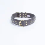 Athens Blingy Dog Collar - Luxurious Genuine Soft Cowhide with Dazzling Replica Diamonds - Image 7