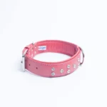 Athens Blingy Dog Collar - Luxurious Genuine Soft Cowhide with Dazzling Replica Diamonds - Image 6
