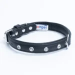 Athens Blingy Dog Collar - Luxurious Genuine Soft Cowhide with Dazzling Replica Diamonds - Image 23