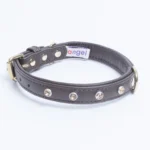 Athens Blingy Dog Collar - Luxurious Genuine Soft Cowhide with Dazzling Replica Diamonds - Image 31